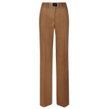 Dolce & Gabbana - Camel Brown Straight Leg Trousers - Dolce & Gabbana Exclusive Luxury Collection