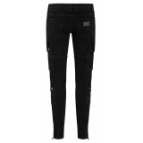 Dolce & Gabbana - Black Stretch Cotton Cargo Jeans - Dolce & Gabbana Exclusive Luxury Collection