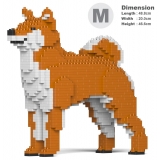 Jekca - Shiba Inu 01-M01 - Big - Lego - Sculpture - Construction - 4D - Brick Animals - Toys