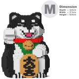 Jekca - Lucky Shiba Inu 01-M02 - Big - Lego - Sculpture - Construction - 4D - Brick Animals - Toys