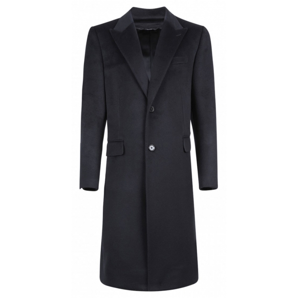 Dolce & Gabbana - Cappotto in Cashmere Blu Scuro - Dolce & Gabbana Exclusive Luxury Collection