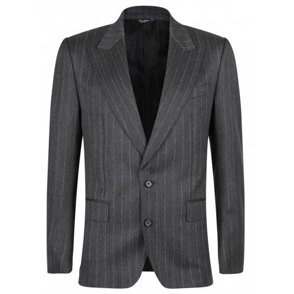 Dolce & Gabbana - Grey Striped Suit - Dolce & Gabbana Exclusive Luxury Collection