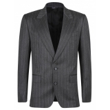 Dolce & Gabbana - Grey Striped Suit - Dolce & Gabbana Exclusive Luxury Collection