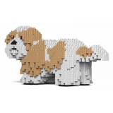 Jekca - Shih Tzu 01-M04 - Big - Lego - Sculpture - Construction - 4D - Brick Animals - Toys