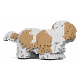 Jekca - Shih Tzu 01-M04 - Big - Lego - Sculpture - Construction - 4D - Brick Animals - Toys