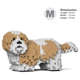 Jekca - Shih Tzu 01-M04 - Big - Lego - Sculpture - Construction - 4D - Brick Animals - Toys