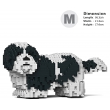 Jekca - Shih Tzu 01-M02 - Big - Lego - Sculpture - Construction - 4D - Brick Animals - Toys