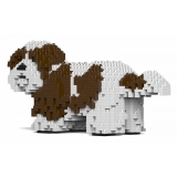 Jekca - Shih Tzu 01-M01 - Big - Lego - Sculpture - Construction - 4D - Brick Animals - Toys