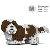 Jekca - Shih Tzu 01-M01 - Big - Lego - Sculpture - Construction - 4D - Brick Animals - Toys