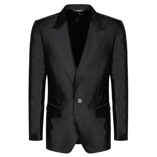 Dolce & Gabbana - Black Silk Single Breasted Suit - Dolce & Gabbana Exclusive Luxury Collection