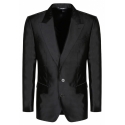 Dolce & Gabbana - Black Silk Single Breasted Suit - Dolce & Gabbana Exclusive Luxury Collection