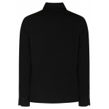 Dolce & Gabbana - Black Cotton Martini Shirt - Dolce & Gabbana Exclusive Luxury Collection