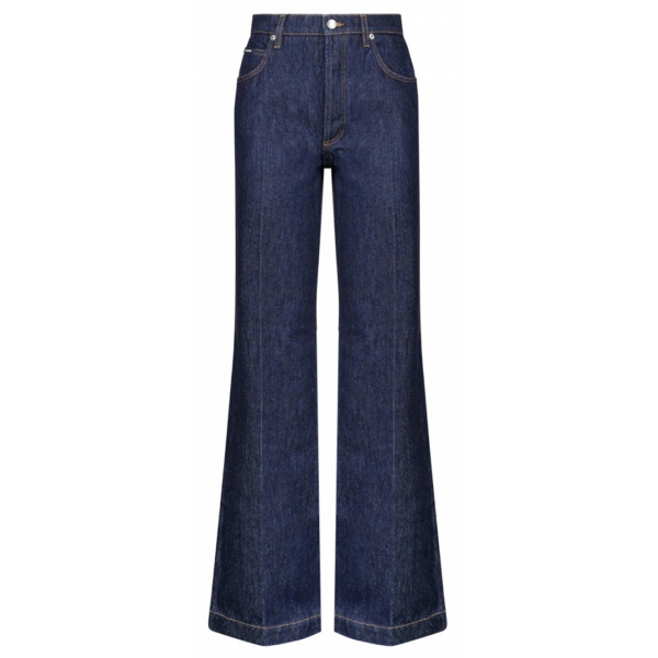 Dolce & Gabbana - Blue Denim Flare Jeans - Dolce & Gabbana Exclusive Luxury Collection