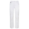 Dolce & Gabbana - Pantaloni con Dettagli in Pizzo Bianco - Dolce & Gabbana Exclusive Luxury Collection