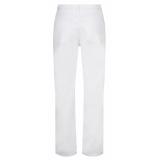 Dolce & Gabbana - Pantaloni con Dettagli in Pizzo Bianco - Dolce & Gabbana Exclusive Luxury Collection