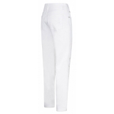 Dolce & Gabbana - Pantaloni con Dettagli in Pizzo Bianco - Dolce & Gabbana Exclusive Luxury Collection