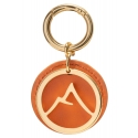 Avvenice - Premium Leather Pendant - Orange - Keychain - Handmade in Italy - Exclusive Luxury Collection