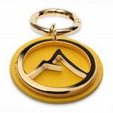 Avvenice - Premium Leather Pendant - Yellow - Keychain - Handmade in Italy - Exclusive Luxury Collection