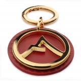 Avvenice - Premium Leather Pendant - Red - Keychain - Handmade in Italy - Exclusive Luxury Collection