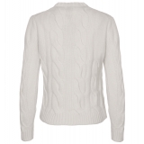 Avvenice - Heaven - Woman Loro Piana Cashmere Sweater - White - Knitwear - Luxury Exclusive Collection