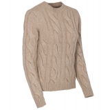 Avvenice - Heaven - Woman Loro Piana Cashmere Sweater - Tundra - Knitwear - Luxury Exclusive Collection