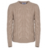 Avvenice - Heaven - Woman Loro Piana Cashmere Sweater - Tundra - Knitwear - Luxury Exclusive Collection