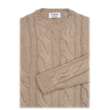 Avvenice - Heaven - Woman Loro Piana Cashmere Sweater - Tundra - Knitwear - Luxury Exclusive Collection