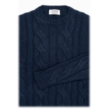 Avvenice - Heaven - Woman Loro Piana Cashmere Sweater - Blue - Knitwear - Luxury Exclusive Collection