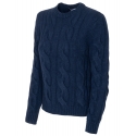 Avvenice - Heaven - Woman Loro Piana Cashmere Sweater - Blue - Knitwear - Luxury Exclusive Collection