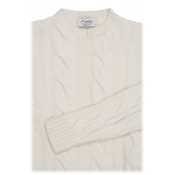 Avvenice - Heaven - Maglione Uomo in Cashmere Loro Piana - Bianco - Maglieria - Luxury Exclusive Collection