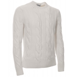 Avvenice - Heaven - Maglione Uomo in Cashmere Loro Piana - Bianco - Maglieria - Luxury Exclusive Collection