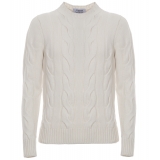 Avvenice - Heaven - Maglione Uomo in Cashmere Loro Piana - Bianco - Maglieria - Luxury Exclusive Collection