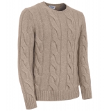 Avvenice - Heaven - Maglione Uomo in Cashmere Loro Piana - Tundra - Maglieria - Luxury Exclusive Collection