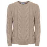 Avvenice - Heaven - Man Loro Piana Cashmere Sweater - Tundra - Knitwear - Luxury Exclusive Collection