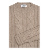 Avvenice - Heaven - Man Loro Piana Cashmere Sweater - Tundra - Knitwear - Luxury Exclusive Collection