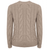 Avvenice - Heaven - Man Loro Piana Cashmere Sweater - Tundra - Knitwear - Luxury Exclusive Collection