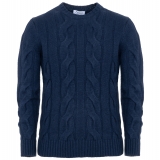 Avvenice - Heaven - Man Loro Piana Cashmere Sweater - Blue - Knitwear - Luxury Exclusive Collection