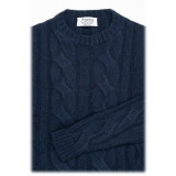 Avvenice - Heaven - Maglione Uomo in Cashmere Loro Piana - Blu - Maglieria - Luxury Exclusive Collection