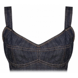 Dolce & Gabbana - Abito in Denim con Design Elasticizzato - Dolce & Gabbana Exclusive Luxury Collection