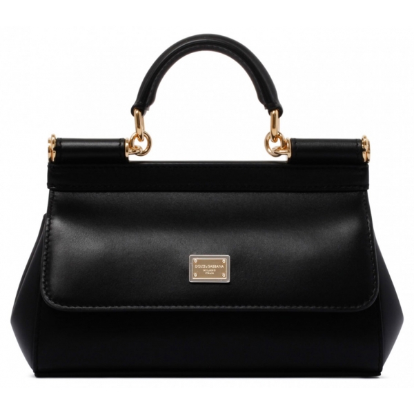 Dolce & Gabbana - Black Sicily Small Handbag - Dolce & Gabbana Exclusive Luxury Collection