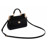 Dolce & Gabbana - Black Sicily Small Handbag - Dolce & Gabbana Exclusive Luxury Collection