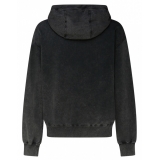 Dolce & Gabbana - Black and Multicolour Cotton Logo Patch Sweatshirt - Dolce & Gabbana Exclusive Luxury Collection