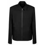 Givenchy - Virgin Wool Grey Melange Short Jacket - Givenchy Exclusive Luxury Collection