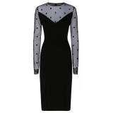 Givenchy - Black Long Sleeved Mid Dress - Givenchy Exclusive Luxury Collection