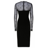 Givenchy - Black Long Sleeved Mid Dress - Givenchy Exclusive Luxury Collection