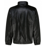 Givenchy - Black Nappa Leather 4G Jogging Jacket - Givenchy Exclusive Luxury Collection