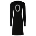 Givenchy - Black Pearl and Crystal Knitted Long Dress - Givenchy Exclusive Luxury Collection