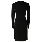 Givenchy - Black Pearl and Crystal Knitted Long Dress - Givenchy Exclusive Luxury Collection