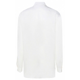 Givenchy - White Silk Rhinestones Detail Shirt - Givenchy Exclusive Luxury Collection