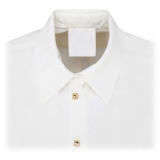 Givenchy - Camicia in Seta Bianca con Dettagli in Strass - Givenchy Exclusive Luxury Collection